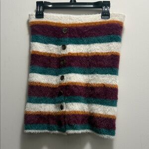 Free People Multicolor Striped Mini Skirt